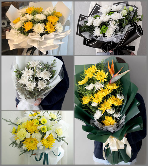 广东江门市开平市龙胜镇黄村村白事花束代送